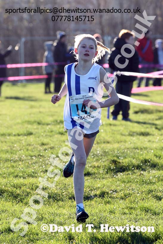 Girls under-13s North Eastern Cross Country Chanpionships. Photo: David T. Hewitson/Sports for All Pics